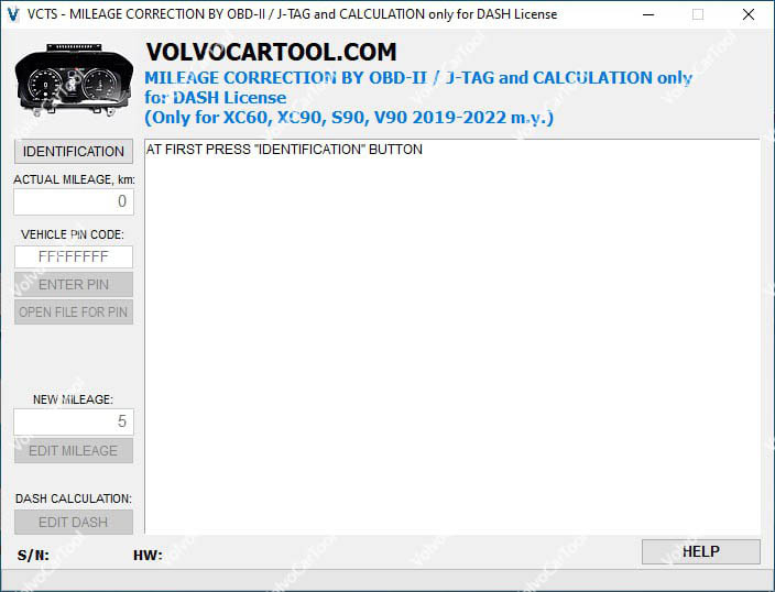 Mileage Editor